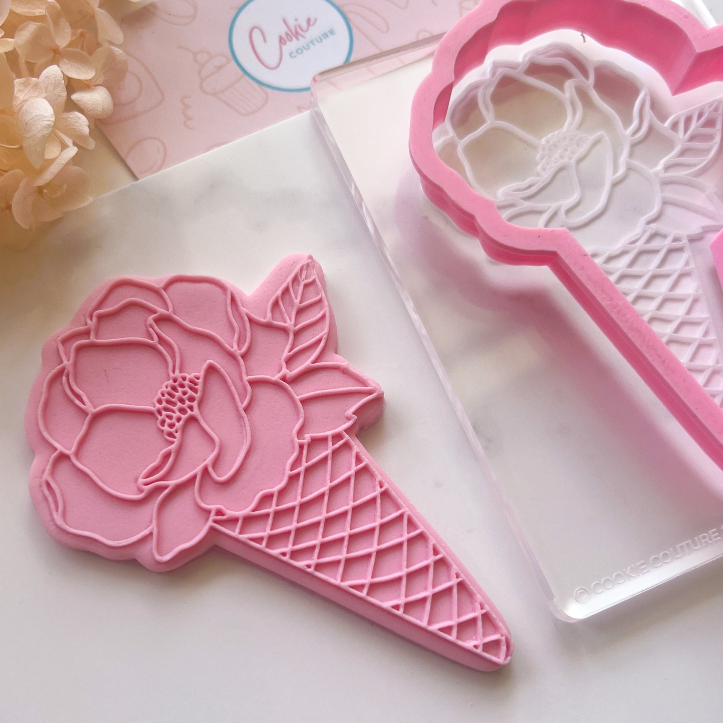 Floral Icecream - Stamp & Cutter Set