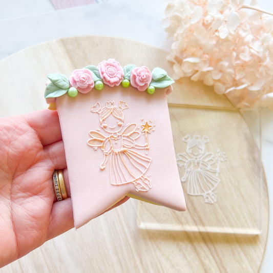 "Fairy with wand" Embossing Stamp