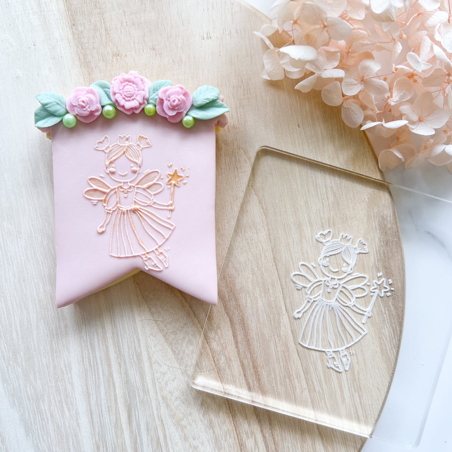 "Fairy with wand" Embossing Stamp