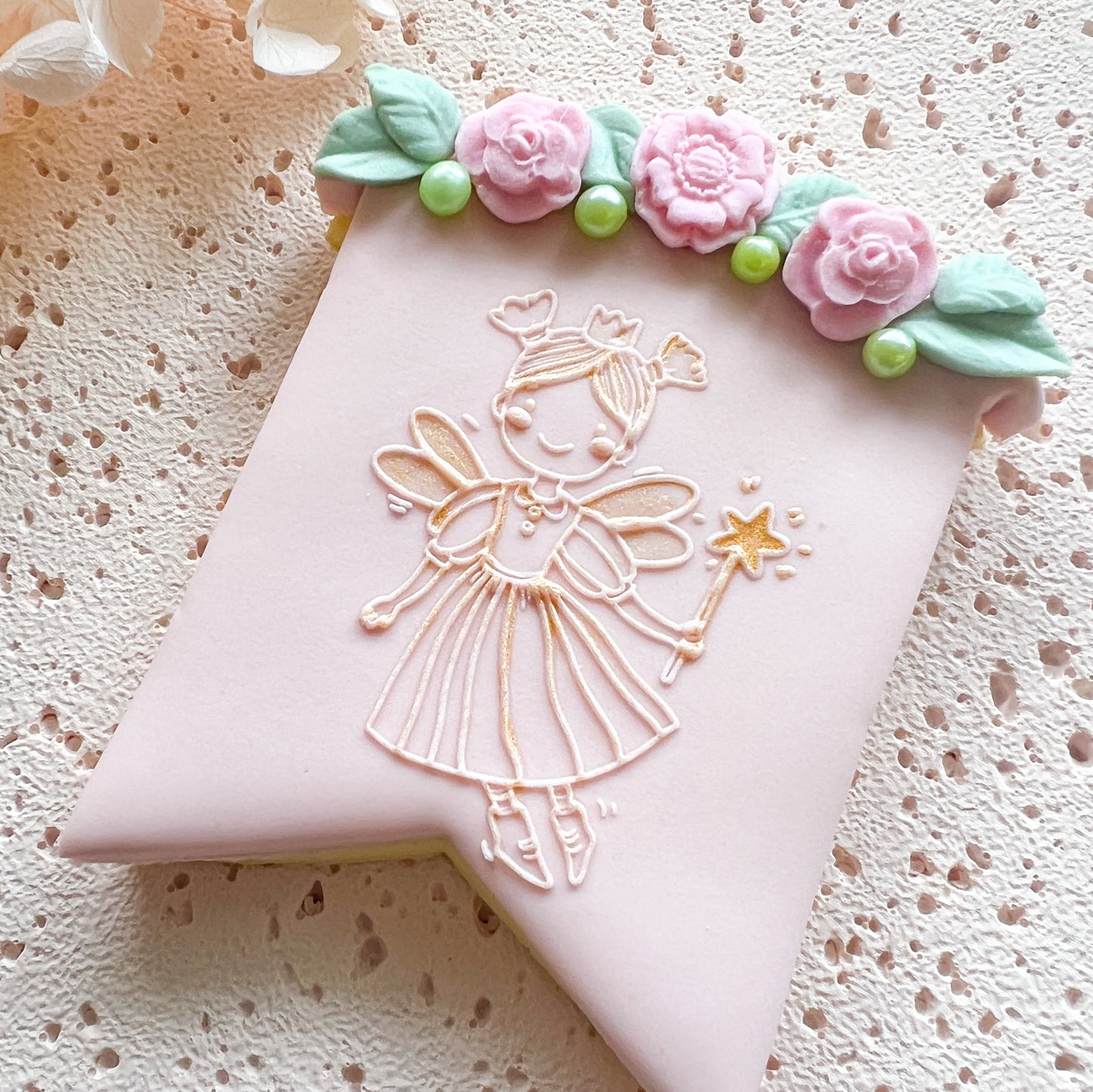 "Fairy with wand" Embossing Stamp