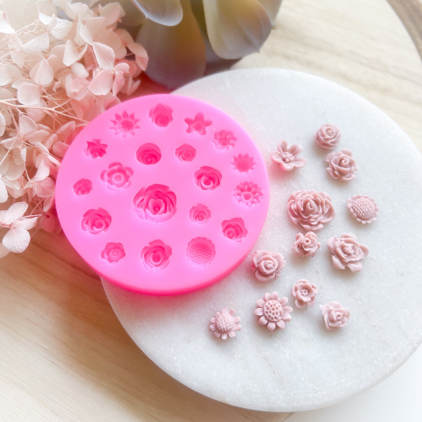 “Florals Mega Micros” Silicone Mould