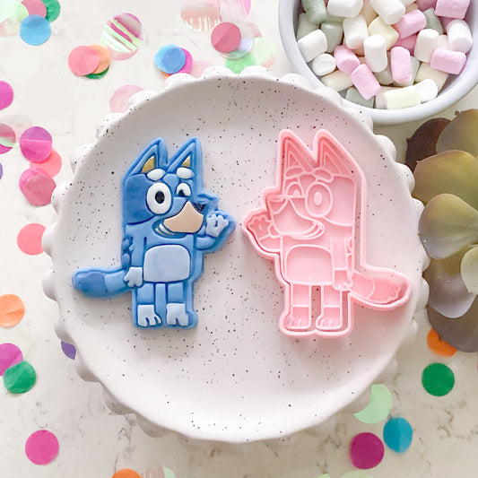"Bluey" - Cookie Cutter & Stamp