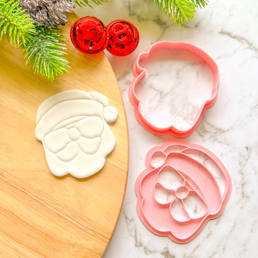 "Santa in Sunnies" Cookie Cutter & Stamp