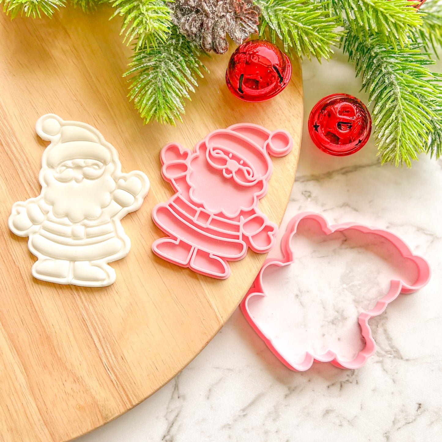 "Santa Wave" Cookie Cutter & Stamp
