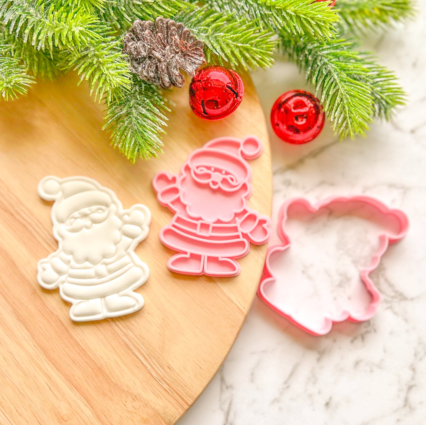 "Santa Wave" Cookie Cutter & Stamp
