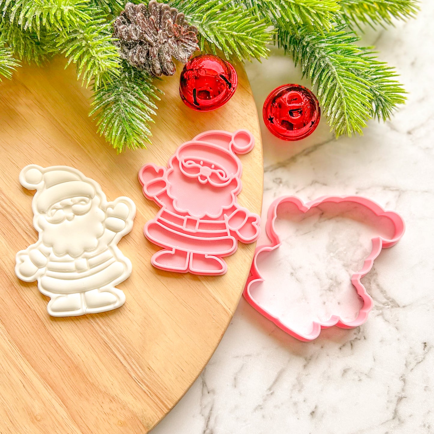 "Santa Wave" Cookie Cutter & Stamp