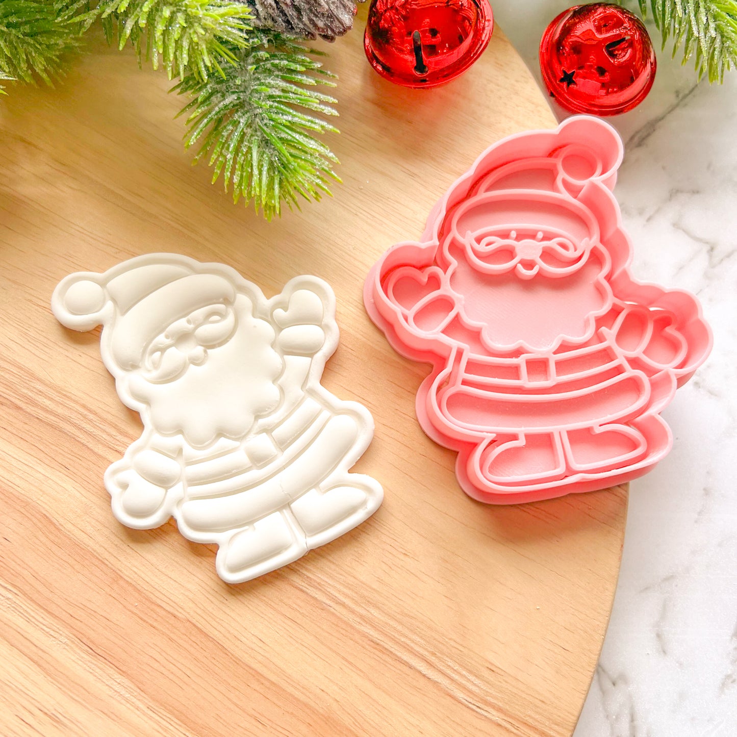 "Santa Wave" Cookie Cutter & Stamp