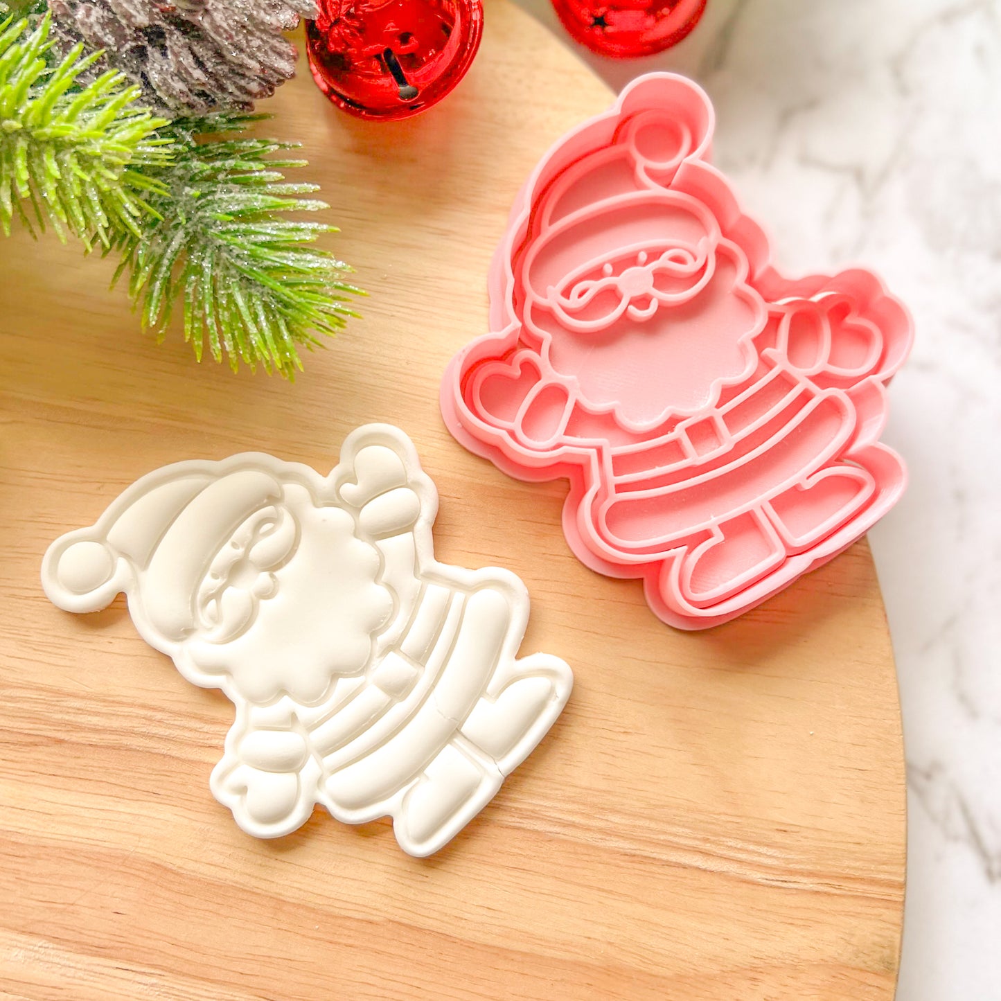 "Santa Wave" Cookie Cutter & Stamp