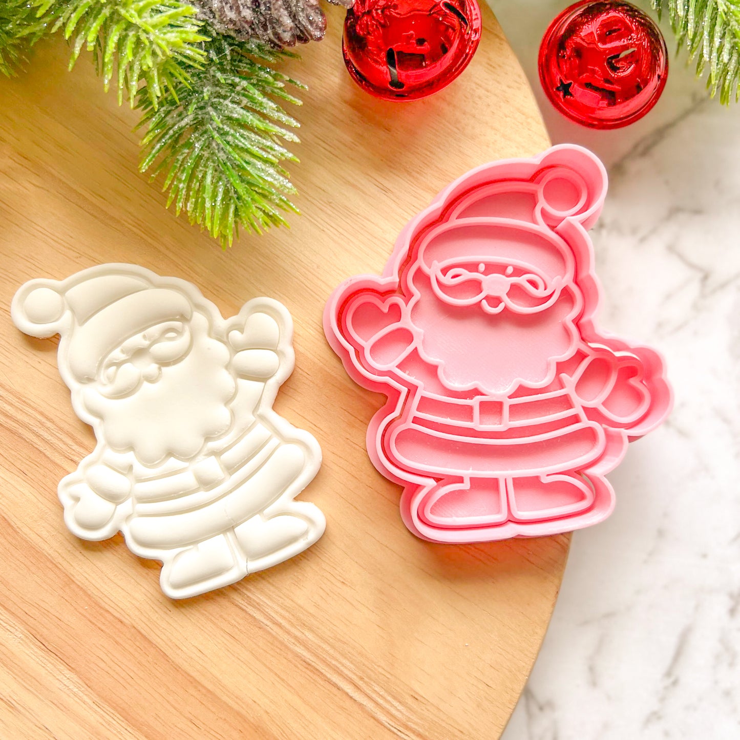 "Santa Wave" Cookie Cutter & Stamp