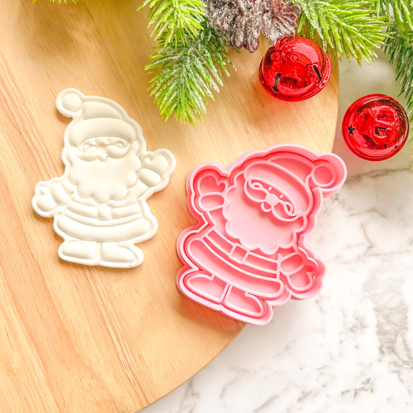 "Santa Wave" Cookie Cutter & Stamp