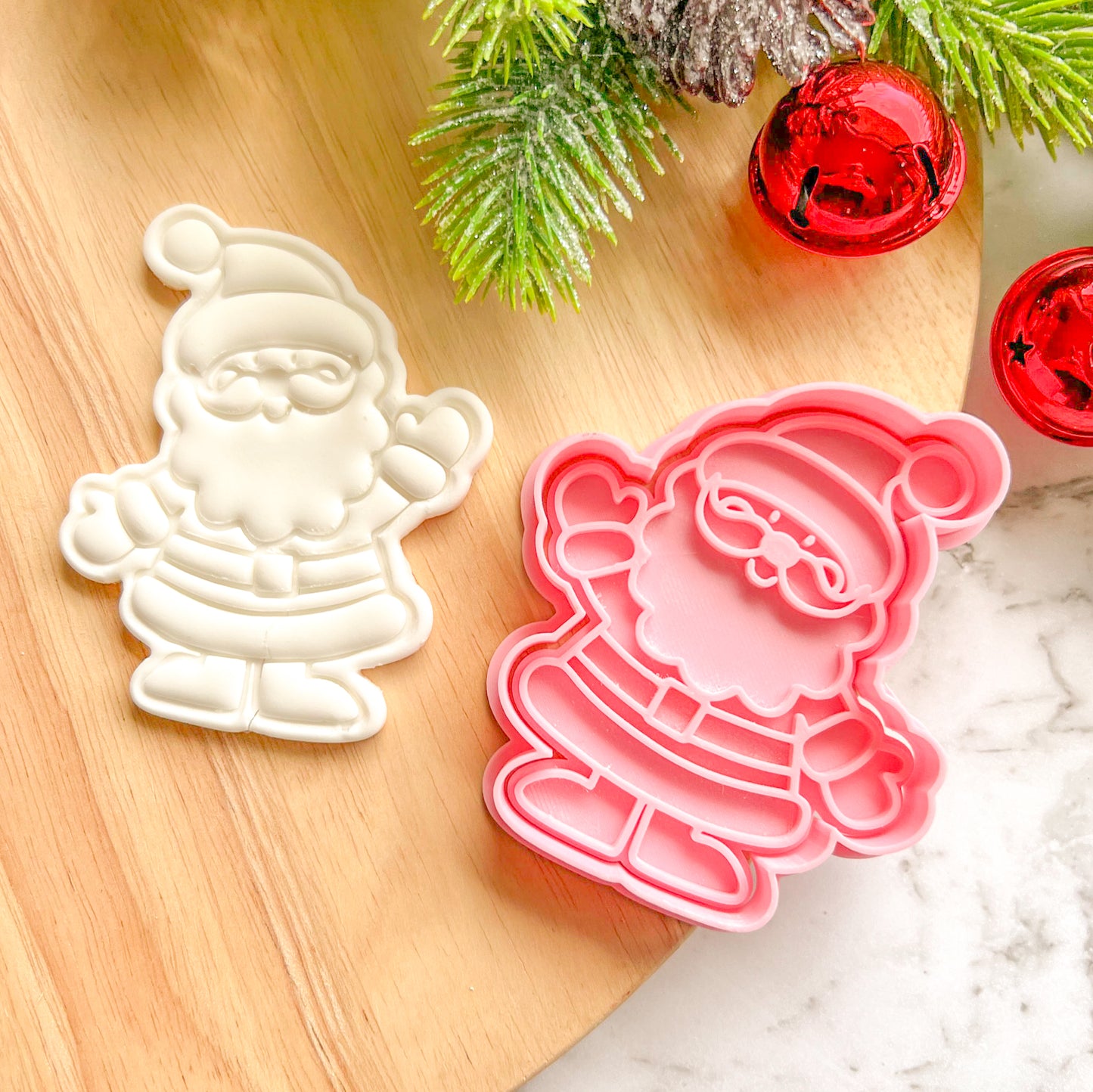 "Santa Wave" Cookie Cutter & Stamp