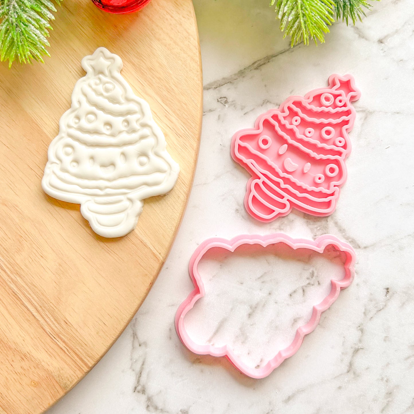 "Decorated Tree" Cookie Cutter & Stamp