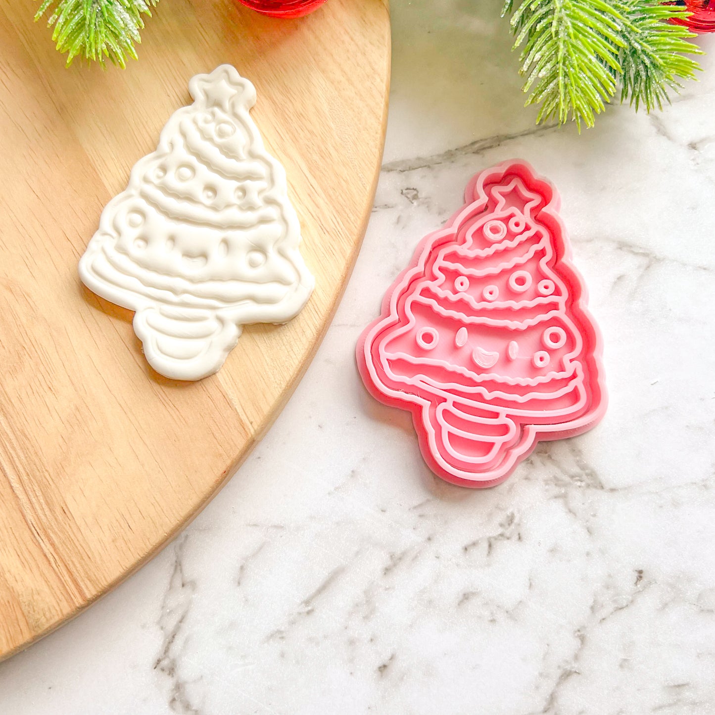 "Decorated Tree" Cookie Cutter & Stamp