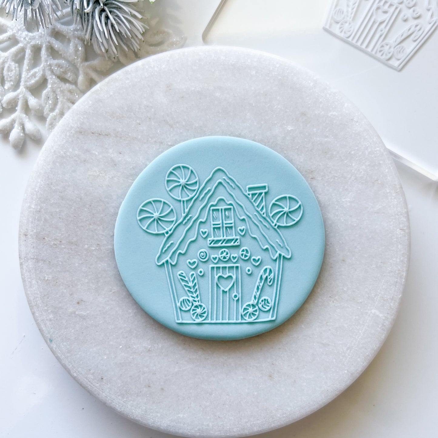 "Gingerbread House"  Embossing Stamp