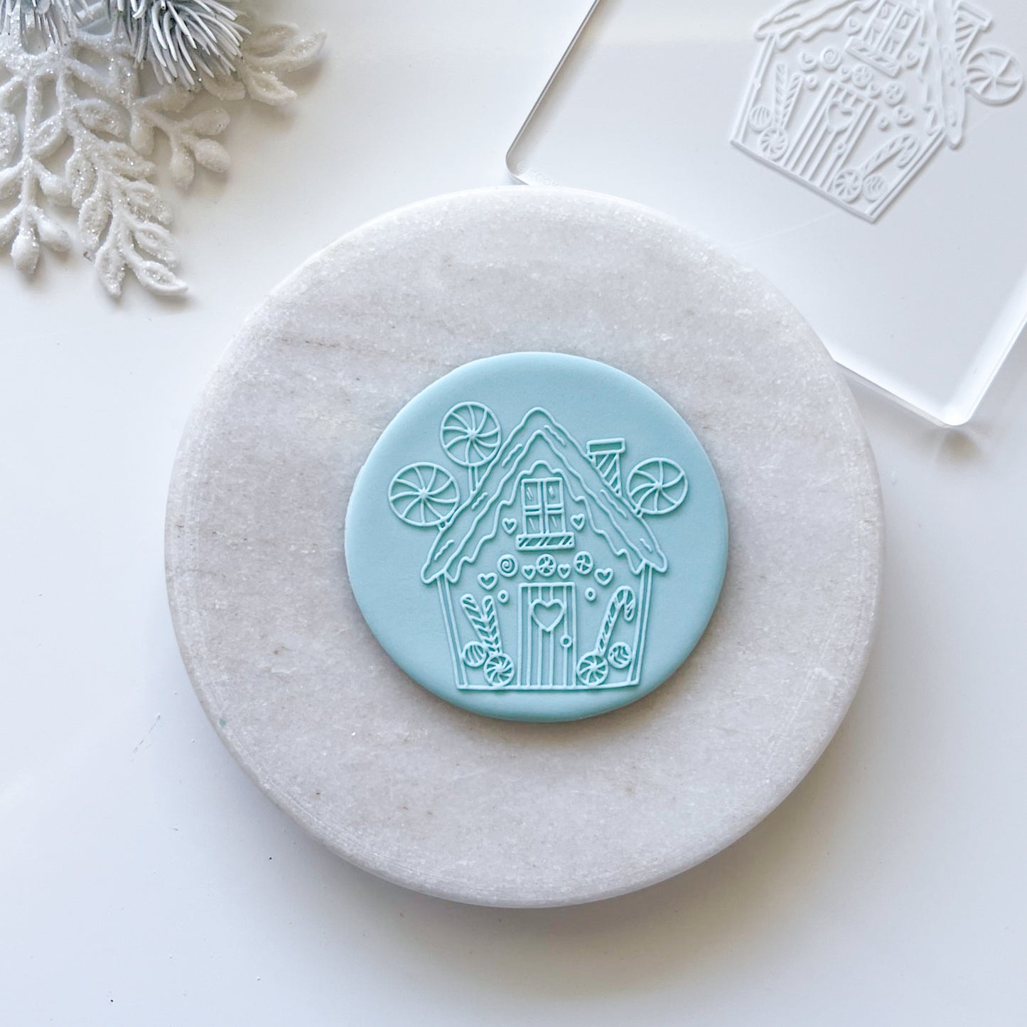 "Gingerbread House"  Embossing Stamp