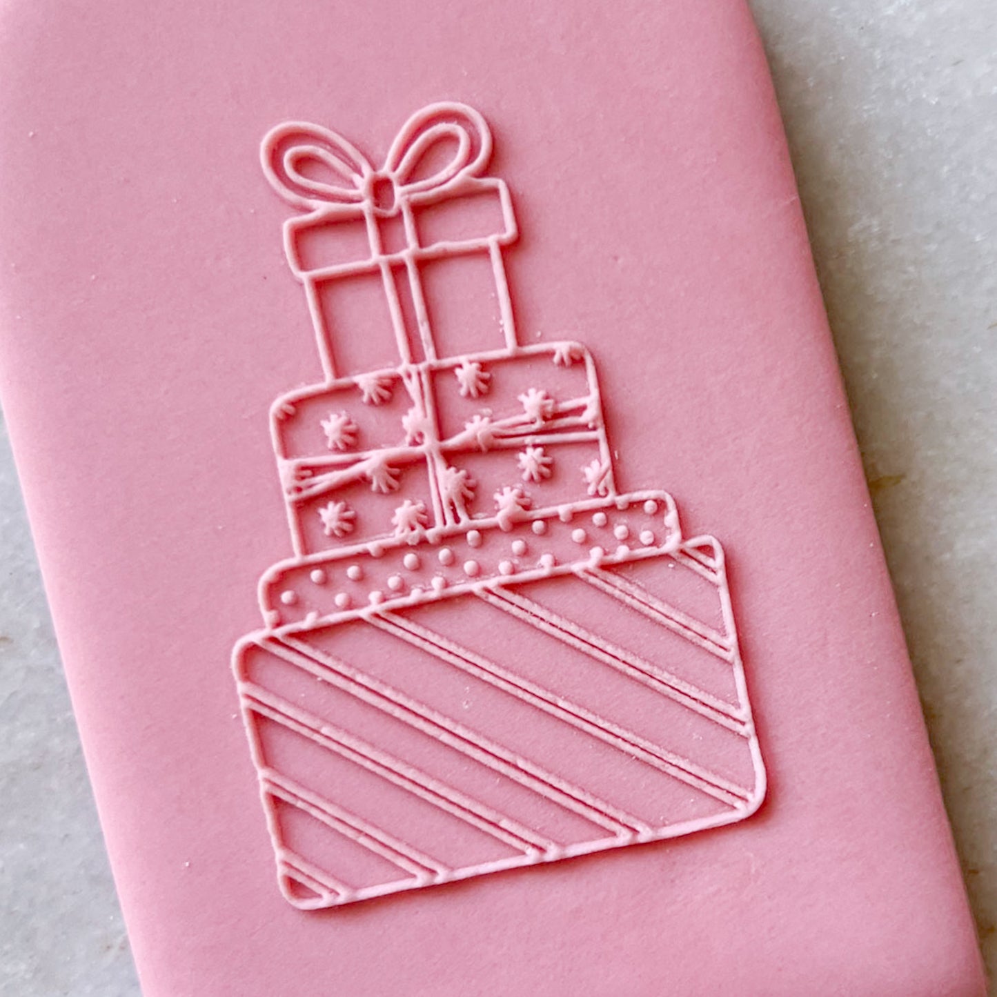 "Pressie Stack" Embossing Stamp