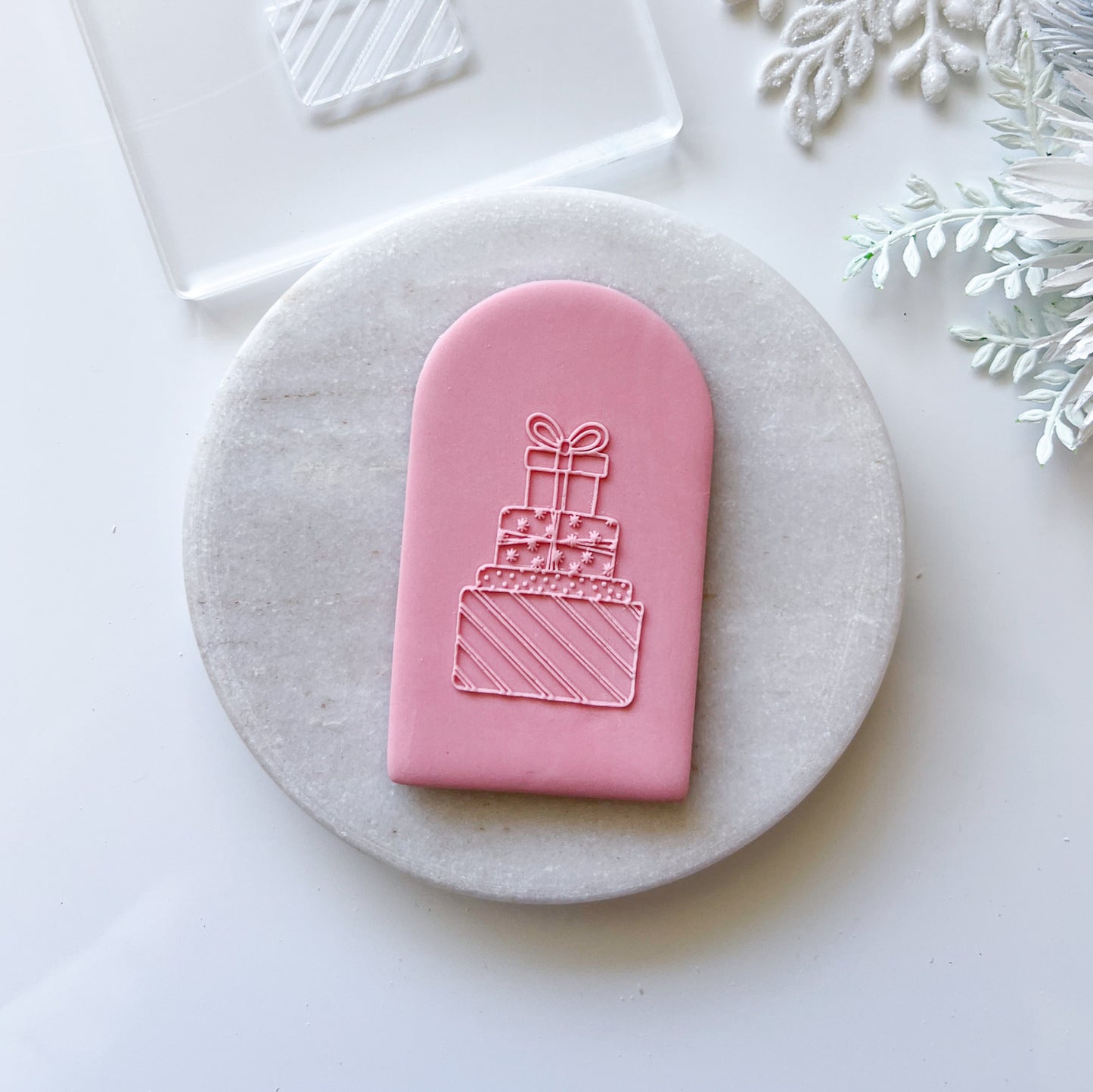 "Pressie Stack" Embossing Stamp