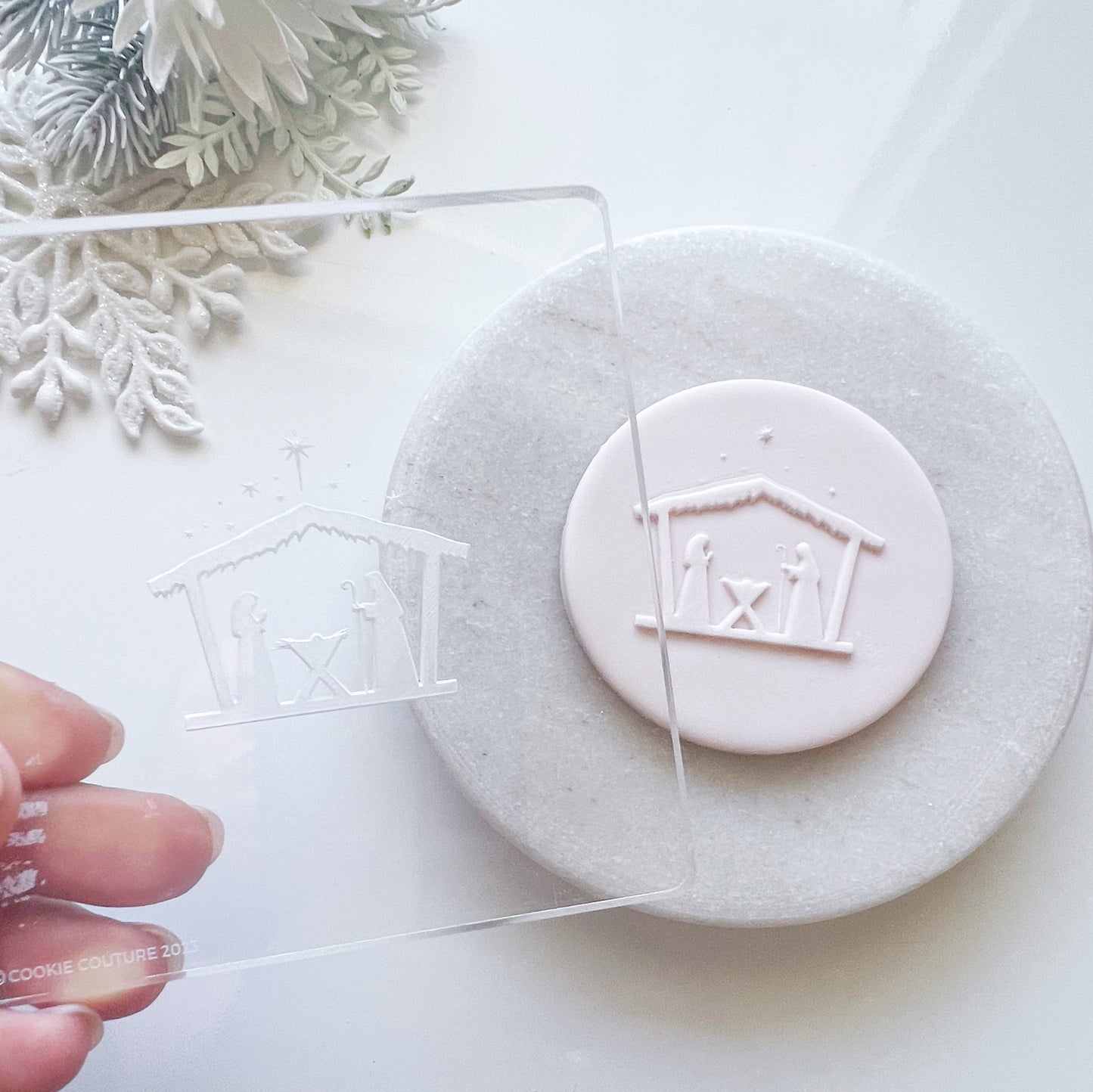 "Nativity"  Embossing Stamp