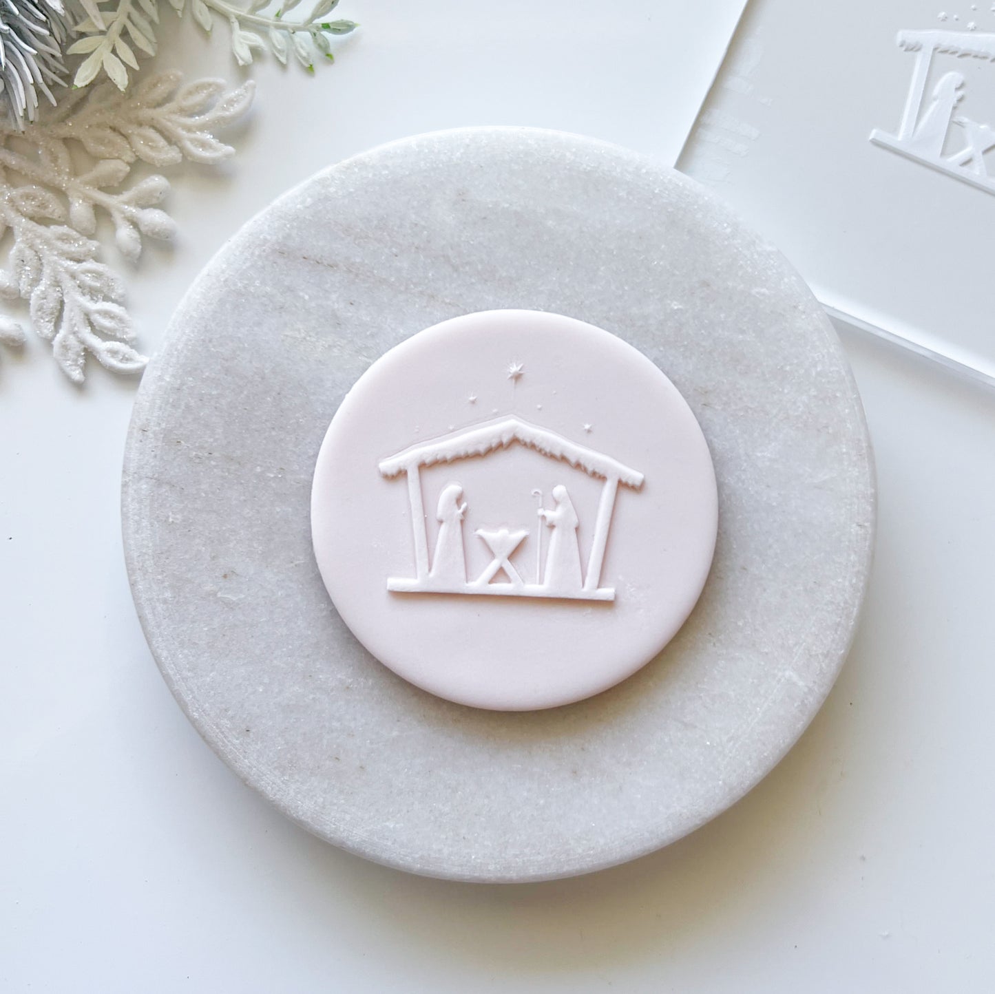 "Nativity"  Embossing Stamp