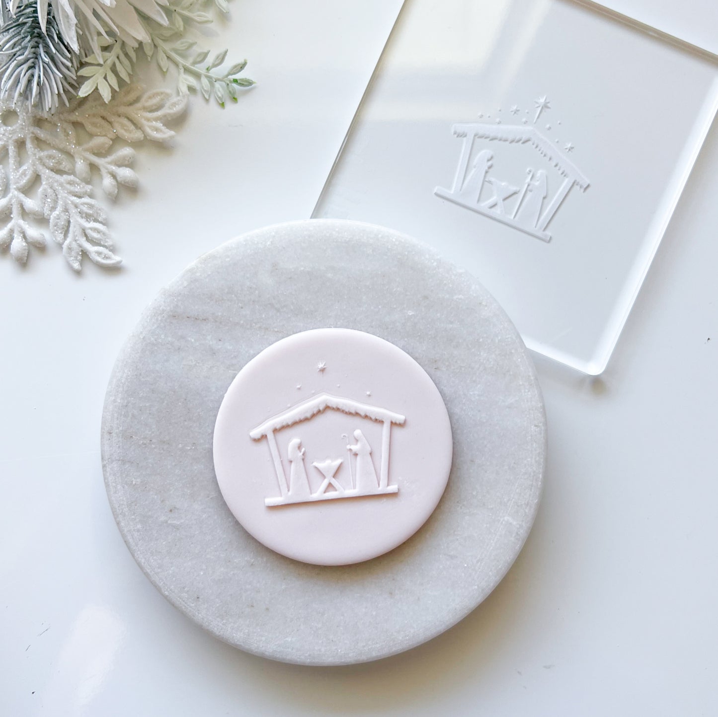 "Nativity"  Embossing Stamp