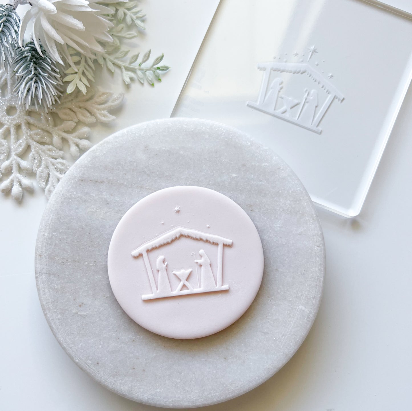 "Nativity"  Embossing Stamp