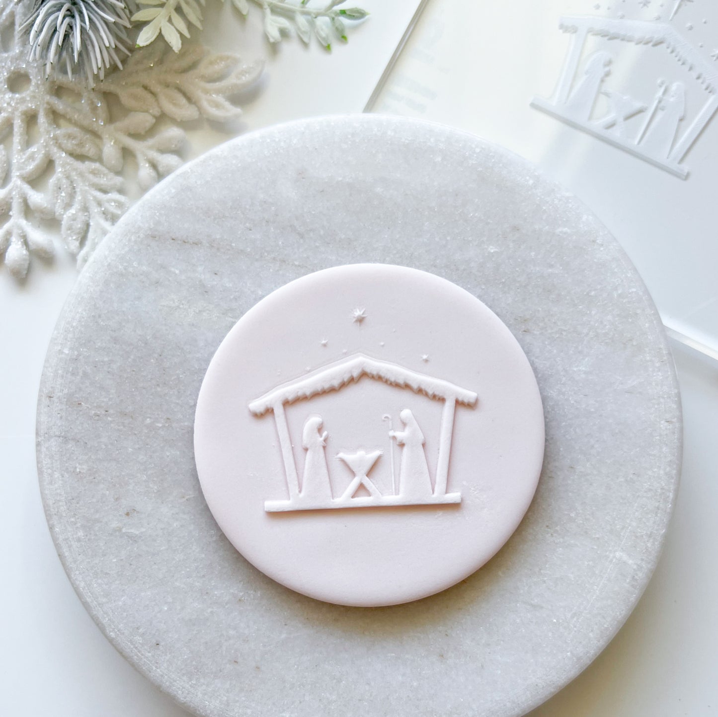 "Nativity"  Embossing Stamp