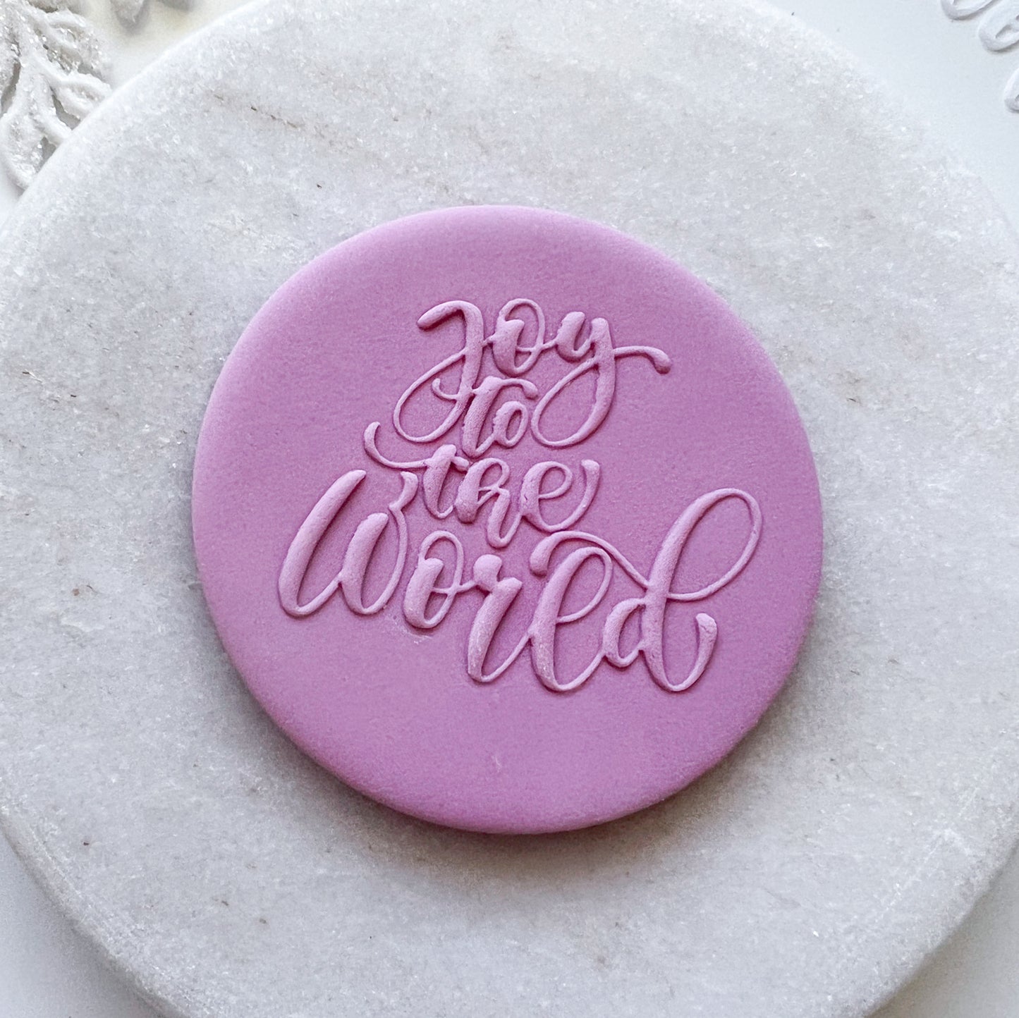 "Joy to the World"  Embossing Stamp