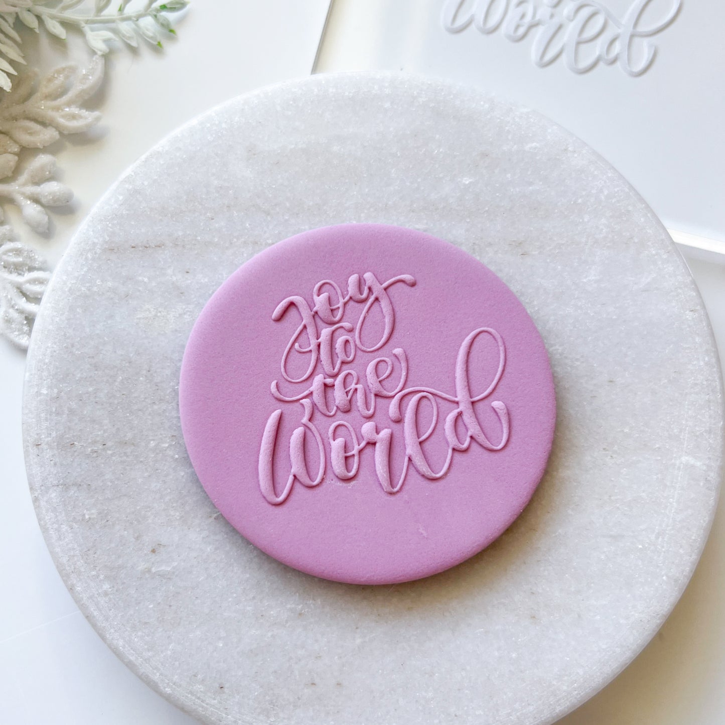 "Joy to the World"  Embossing Stamp