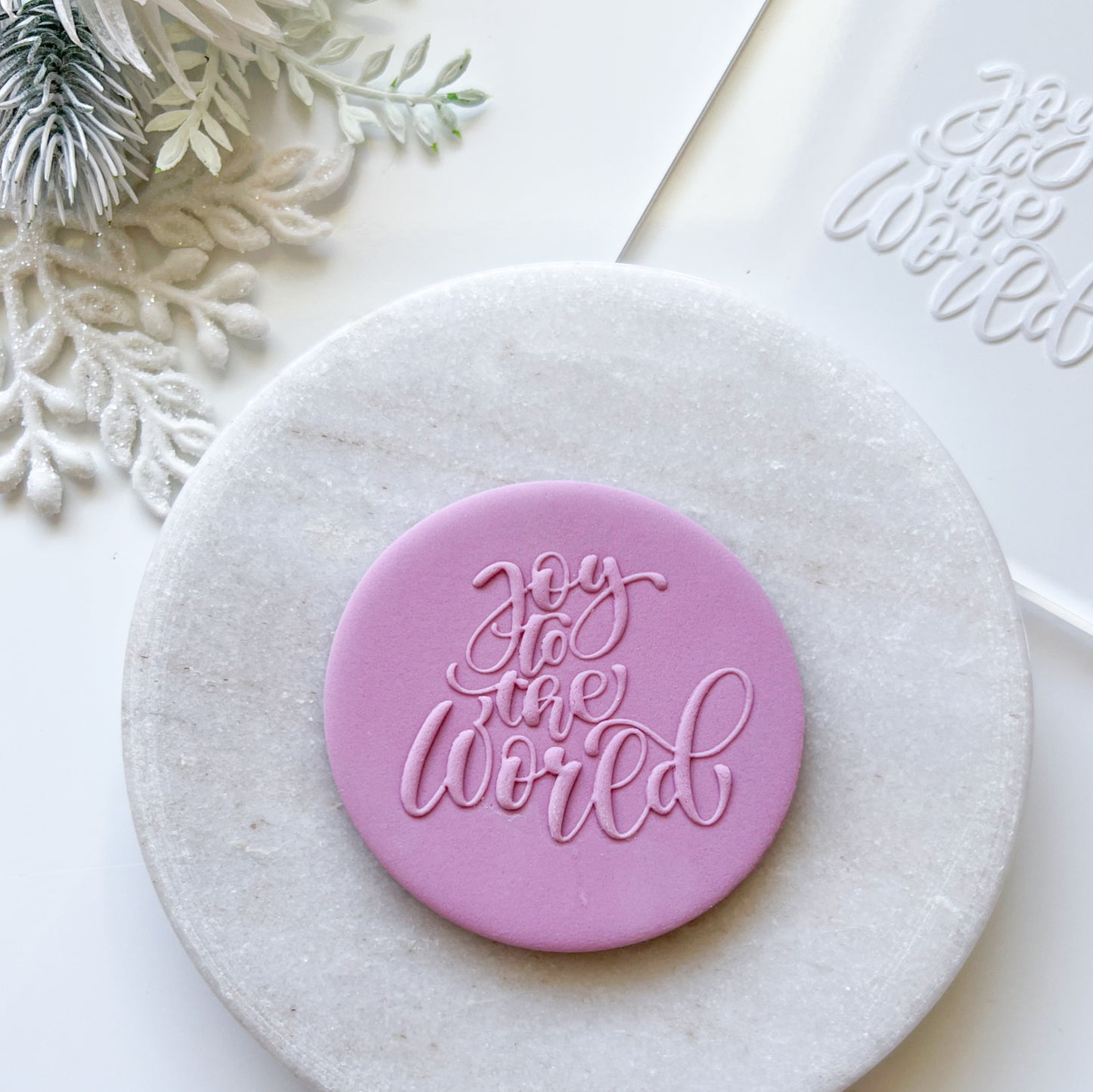 "Joy to the World"  Embossing Stamp