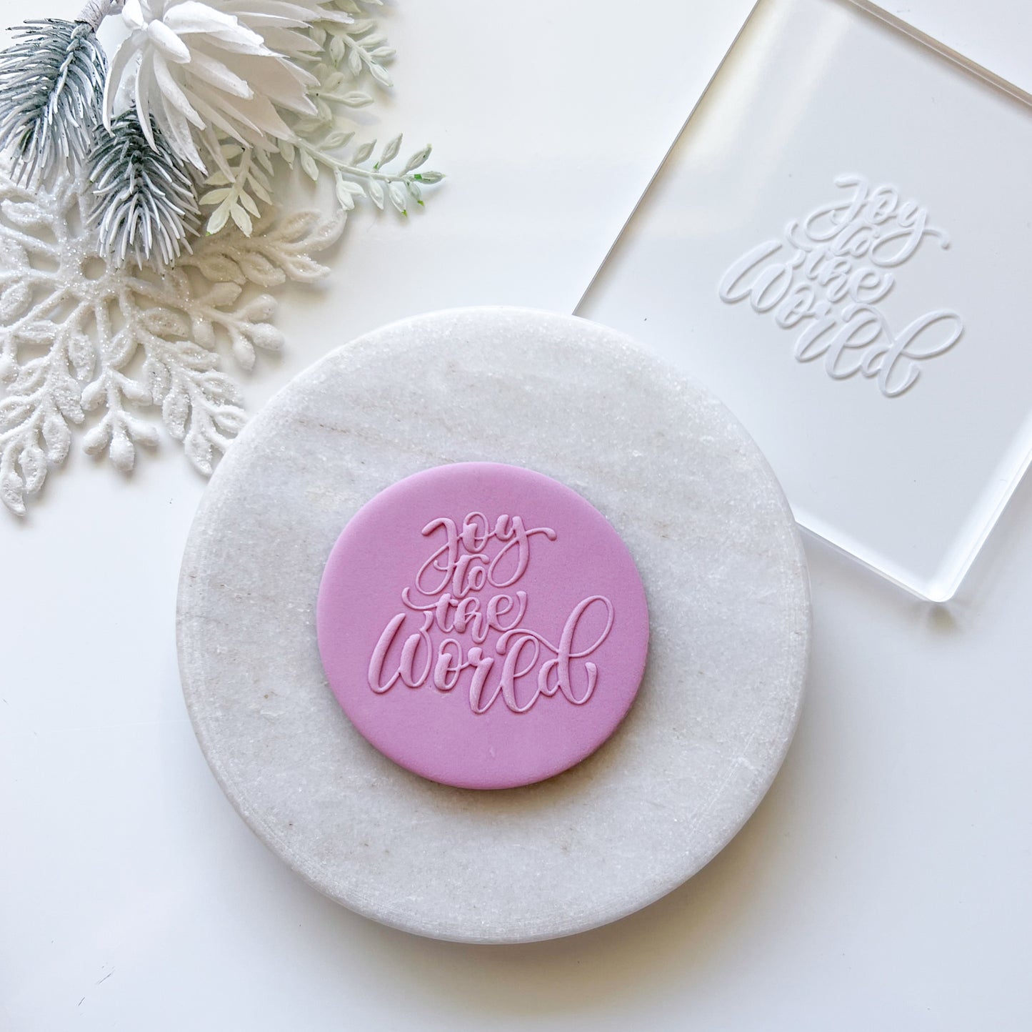 "Joy to the World"  Embossing Stamp