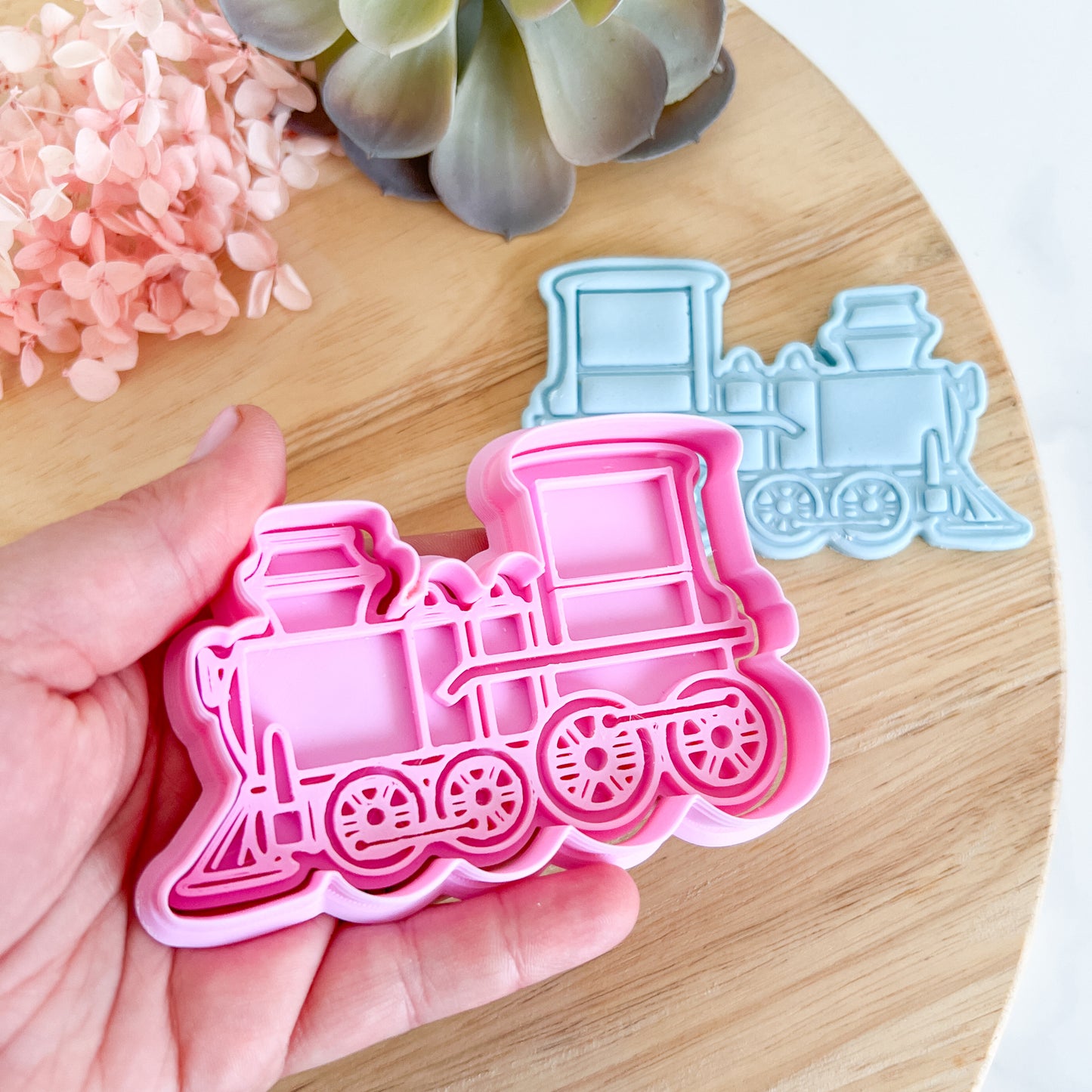 "Train" Cookie Cutter & Stamp