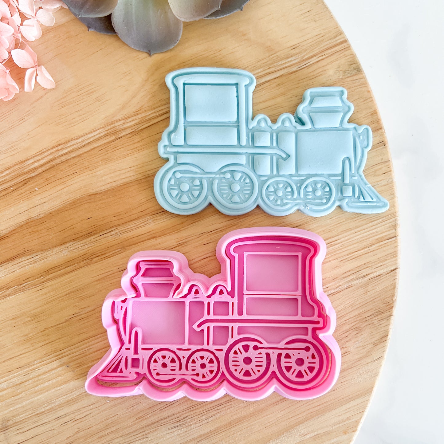 "Train" Cookie Cutter & Stamp