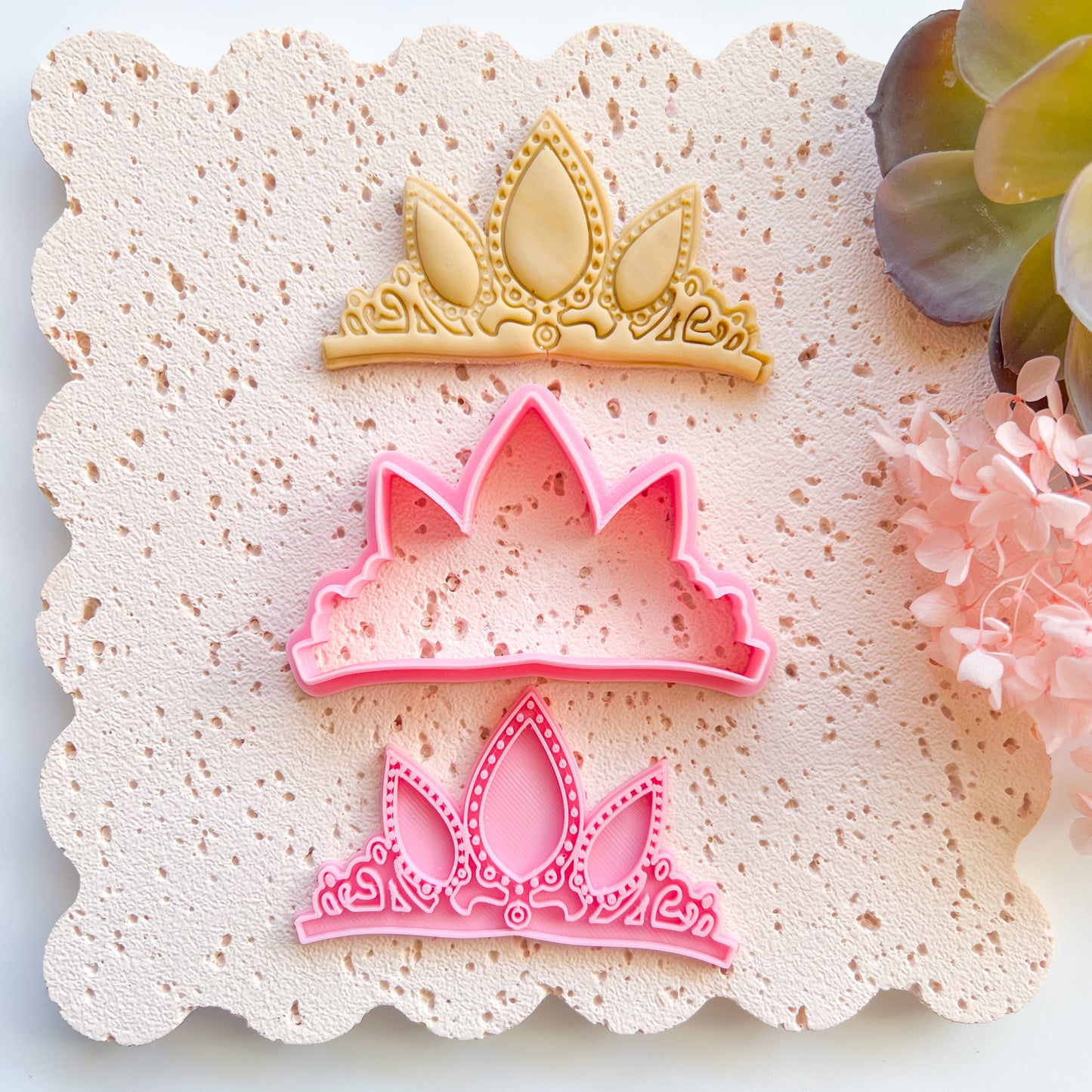 "Tiara" - Cookie Cutter & Stamp