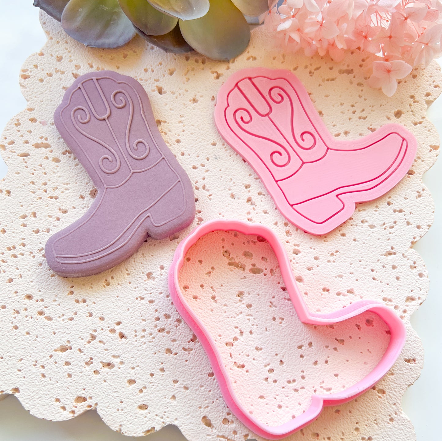 "Cowgirl Boots" - Cookie Cutter & Stamp