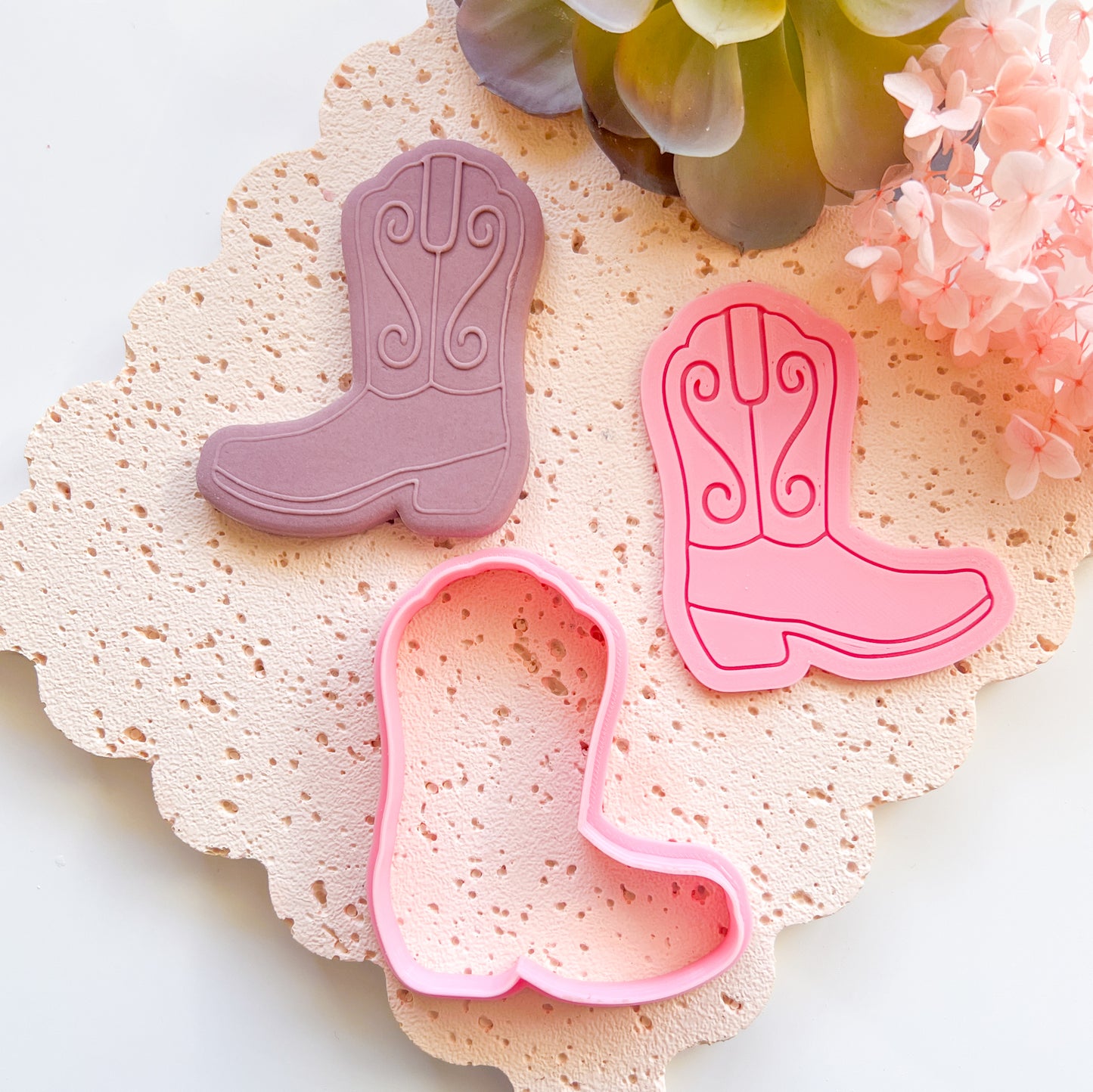 "Cowgirl Boots" - Cookie Cutter & Stamp