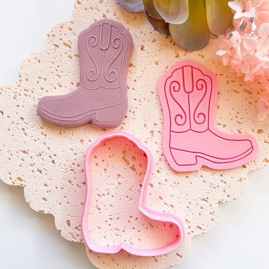 "Cowgirl Boots" - Cookie Cutter & Stamp