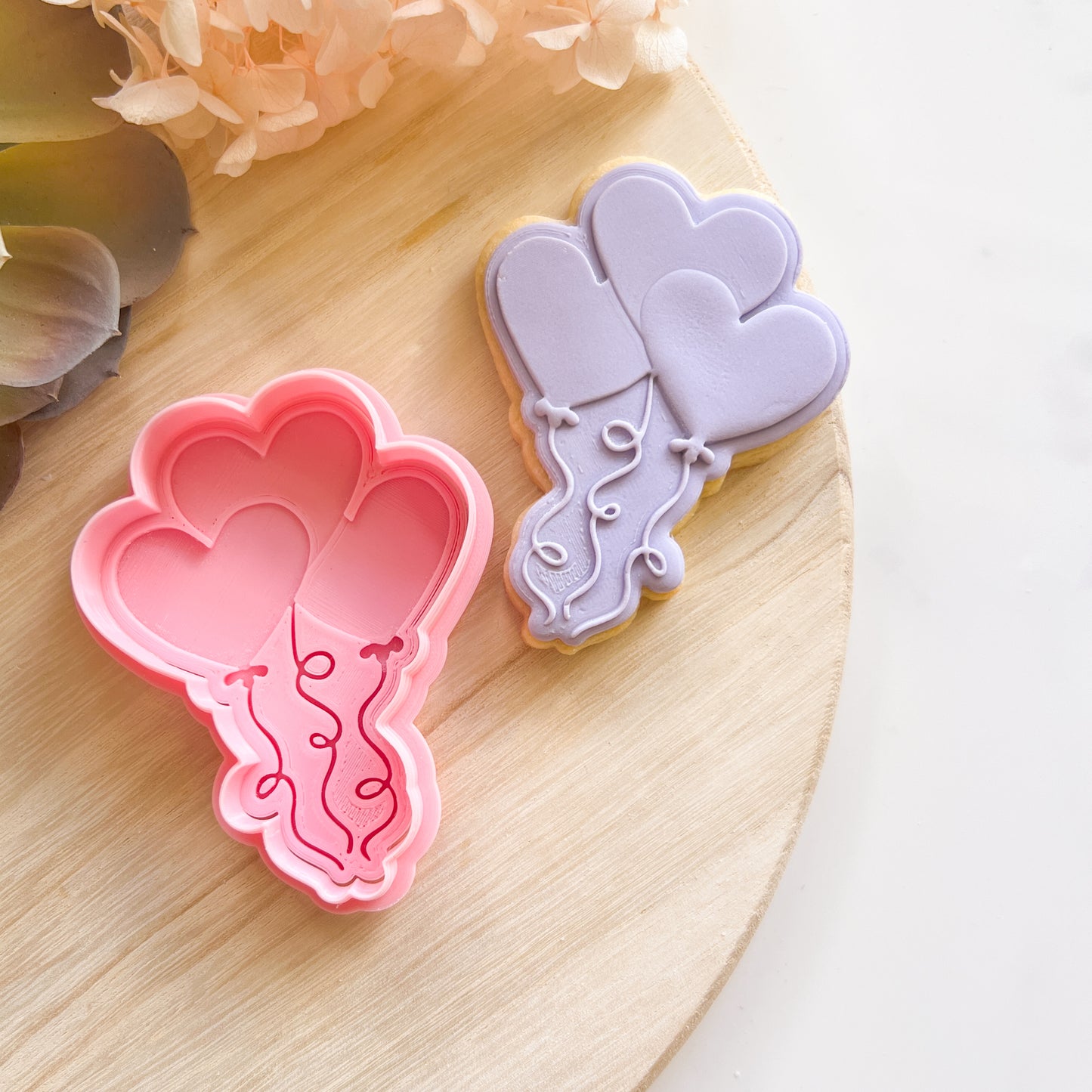 "Heart Balloon Bunch" - Cookie Cutter & Stamp