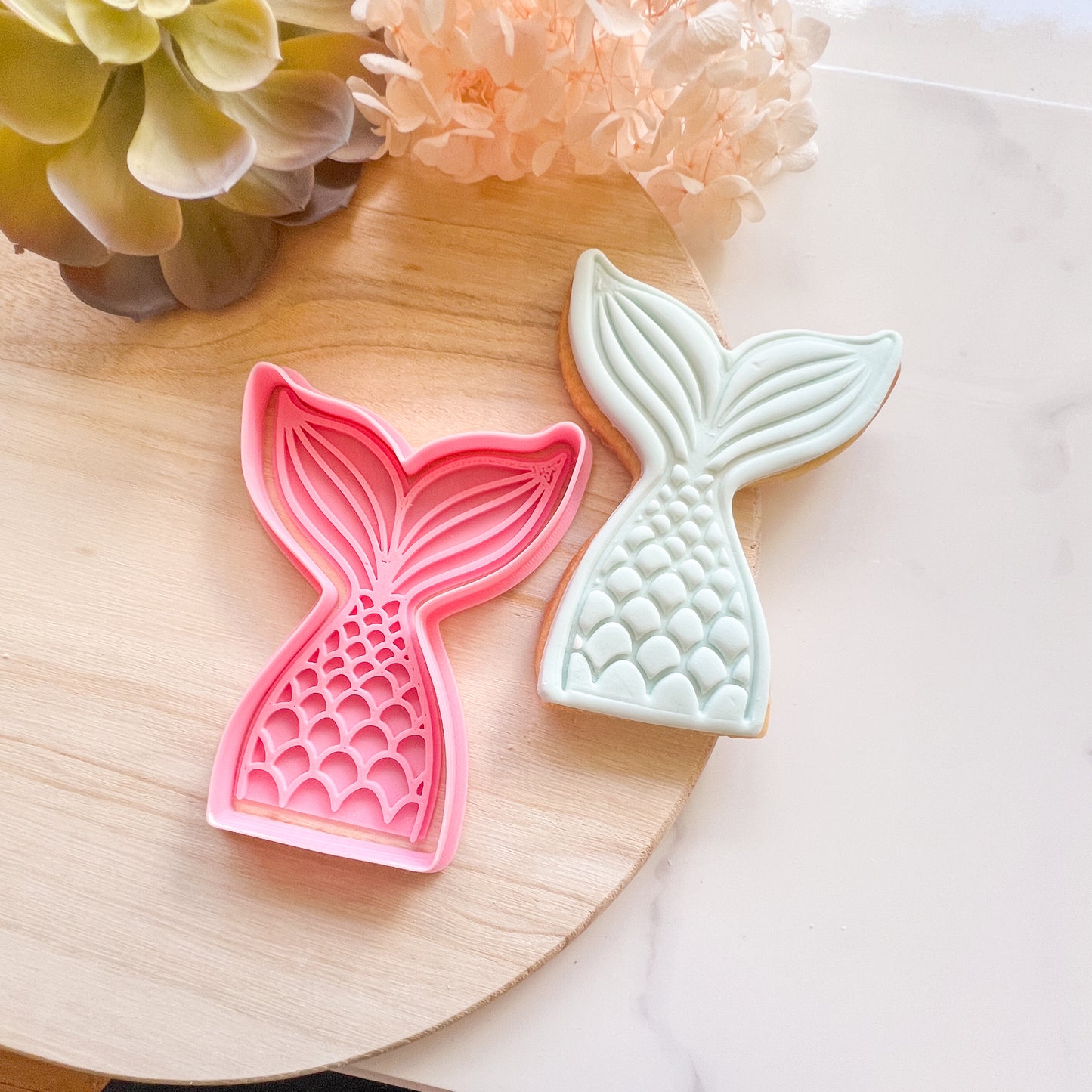 "Mermaid Tail" - Cookie Cutter & Stamp