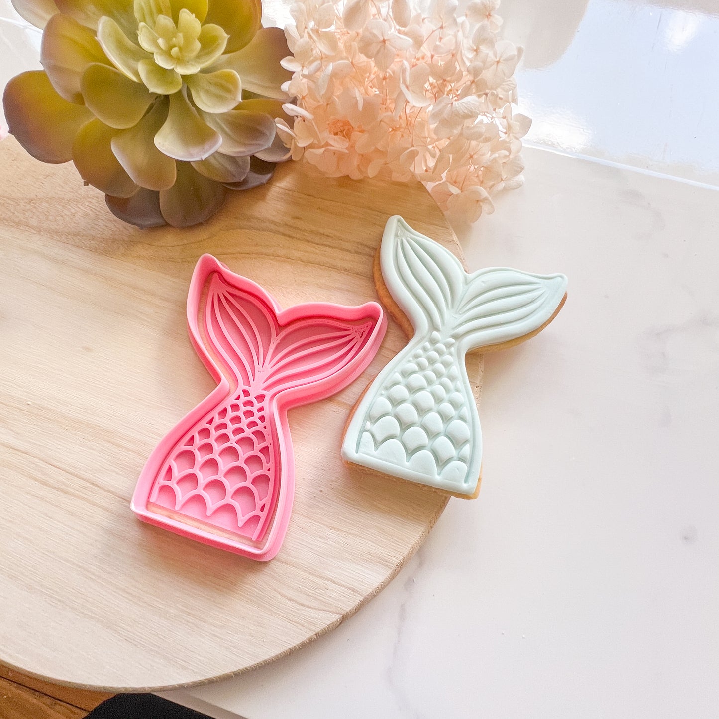 "Mermaid Tail" - Cookie Cutter & Stamp