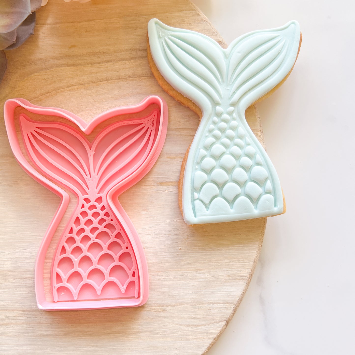 "Mermaid Tail" - Cookie Cutter & Stamp