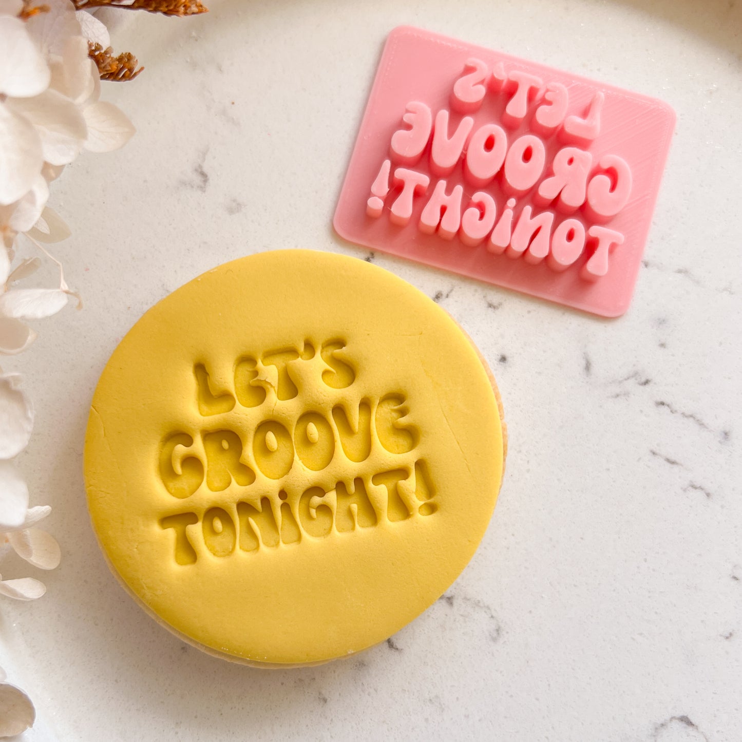 "Let's Groove Tonight" - Deboss Stamp