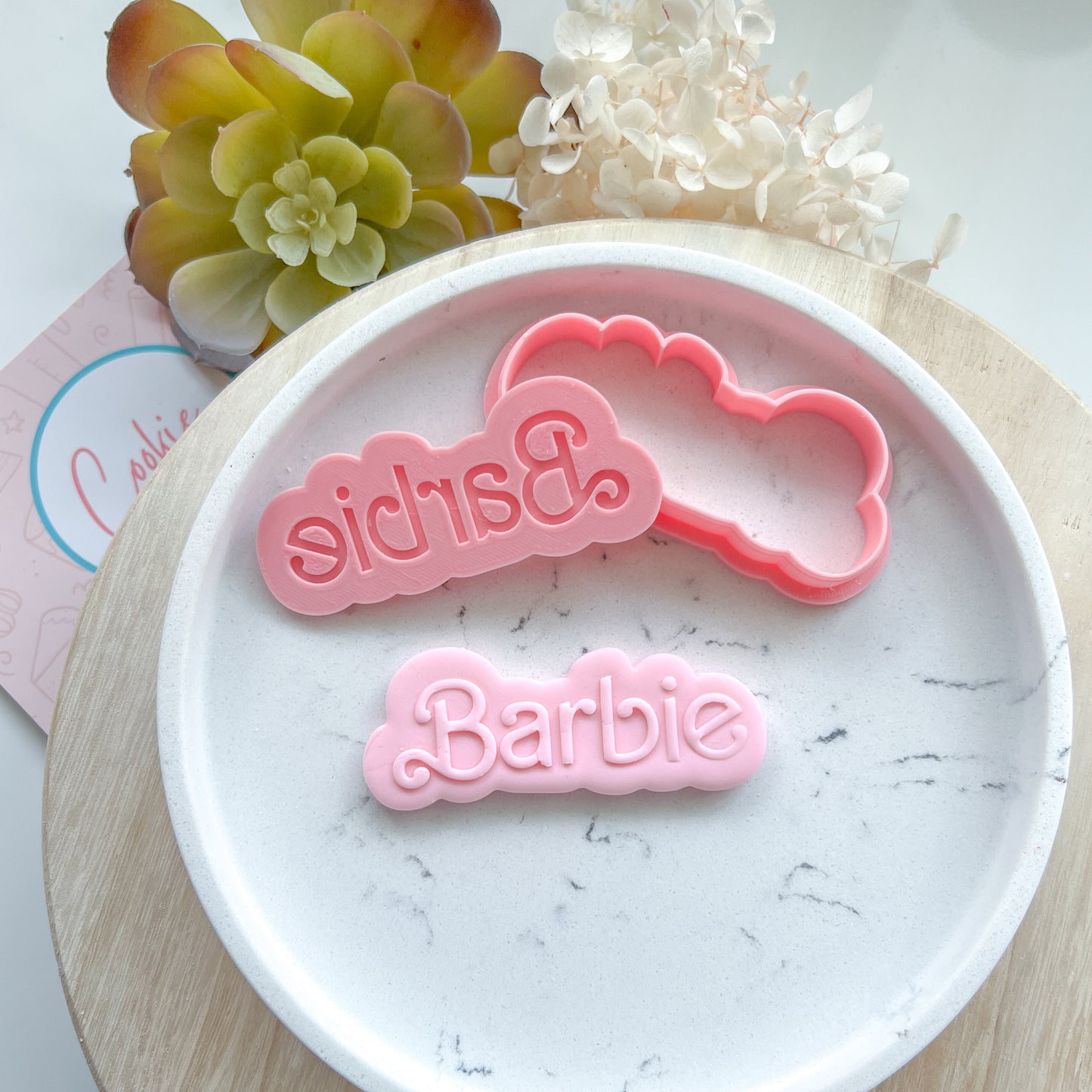 "Barbie Logo" - Cookie Cutter & Stamp