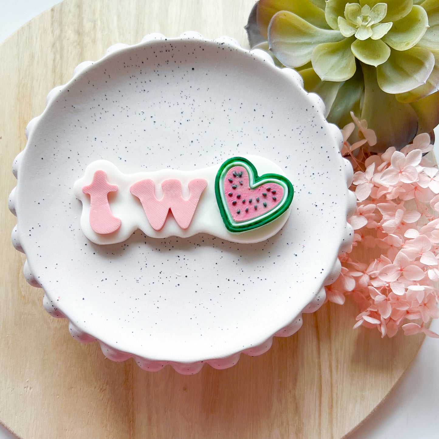 "Melon Heart" Fondant Mini