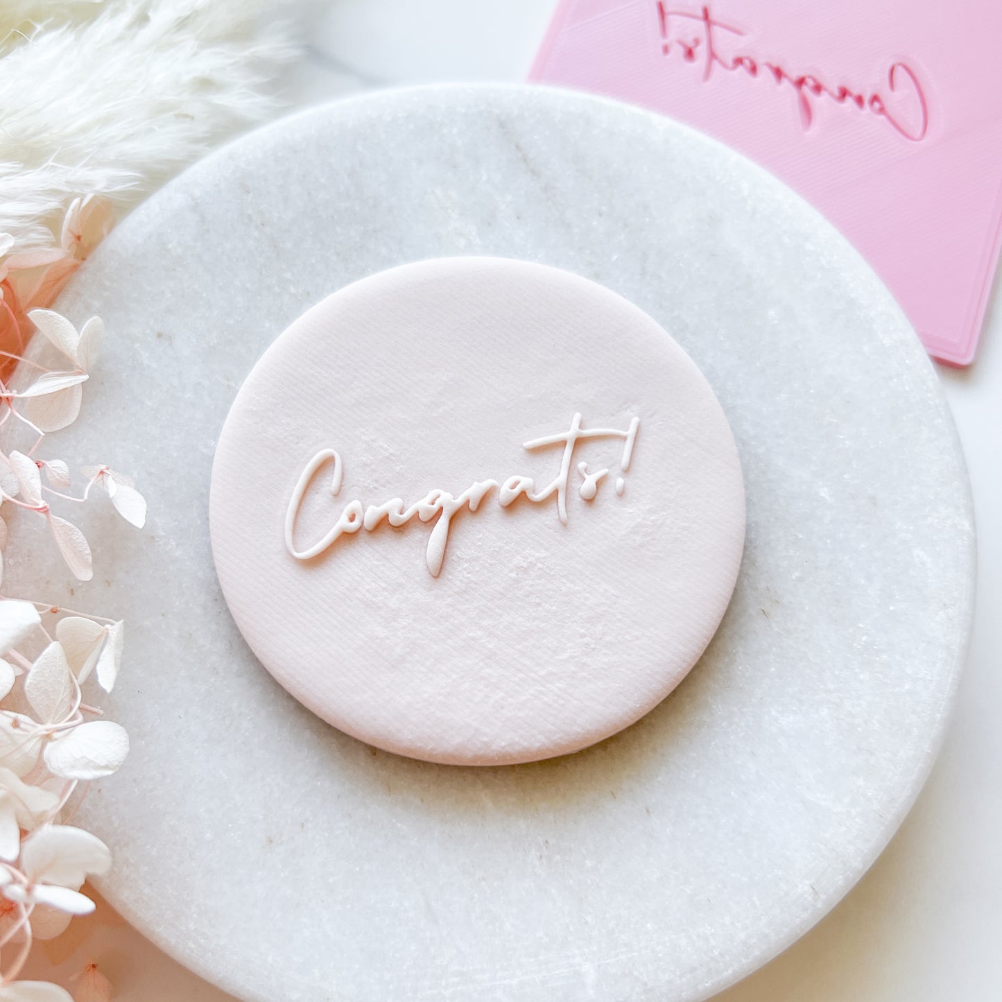 "Congrats!" - Embossing Stamp