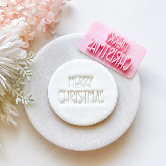 Merry Christmas #2 - Deboss Stamp