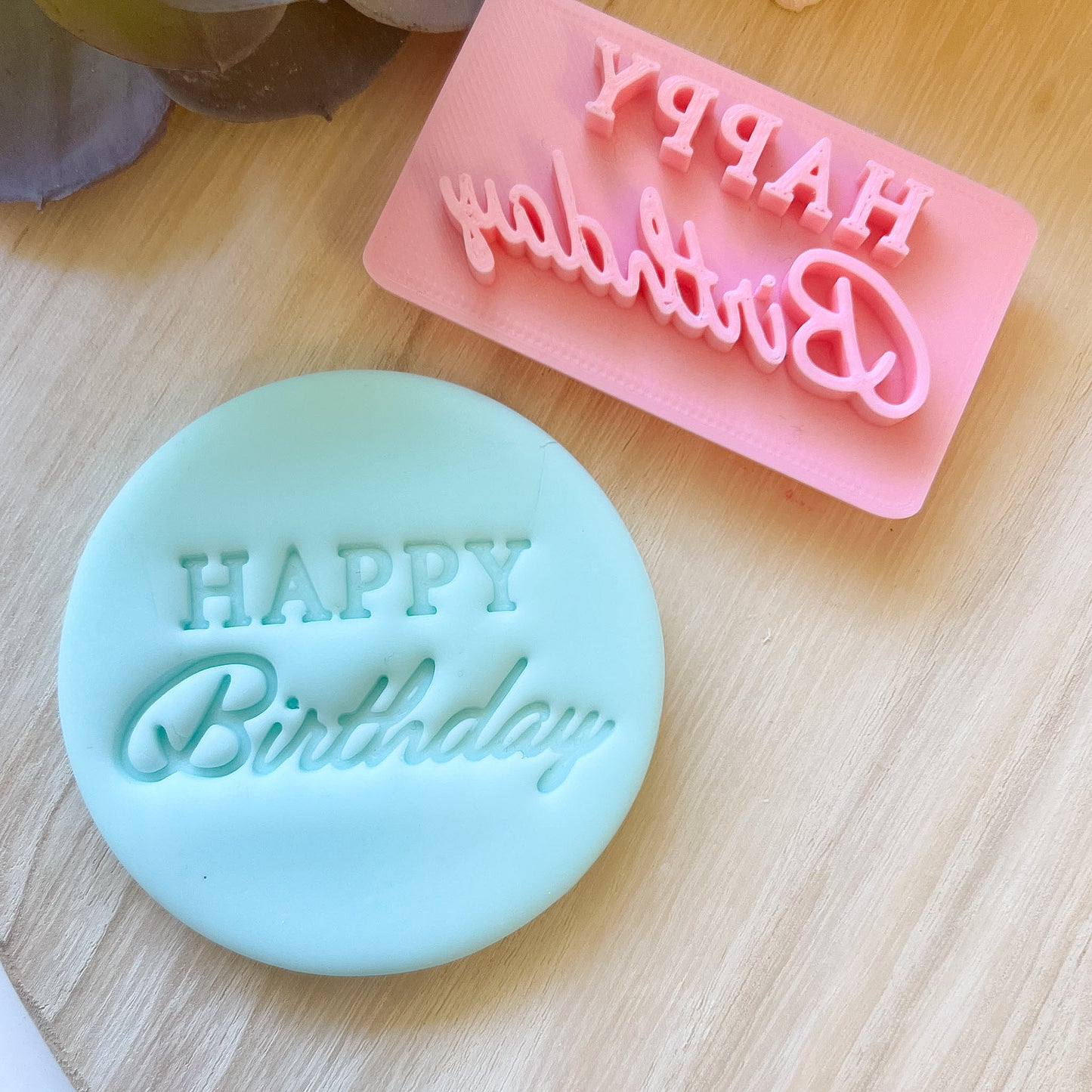 "Happy Birthday" Font #2 - Stamp