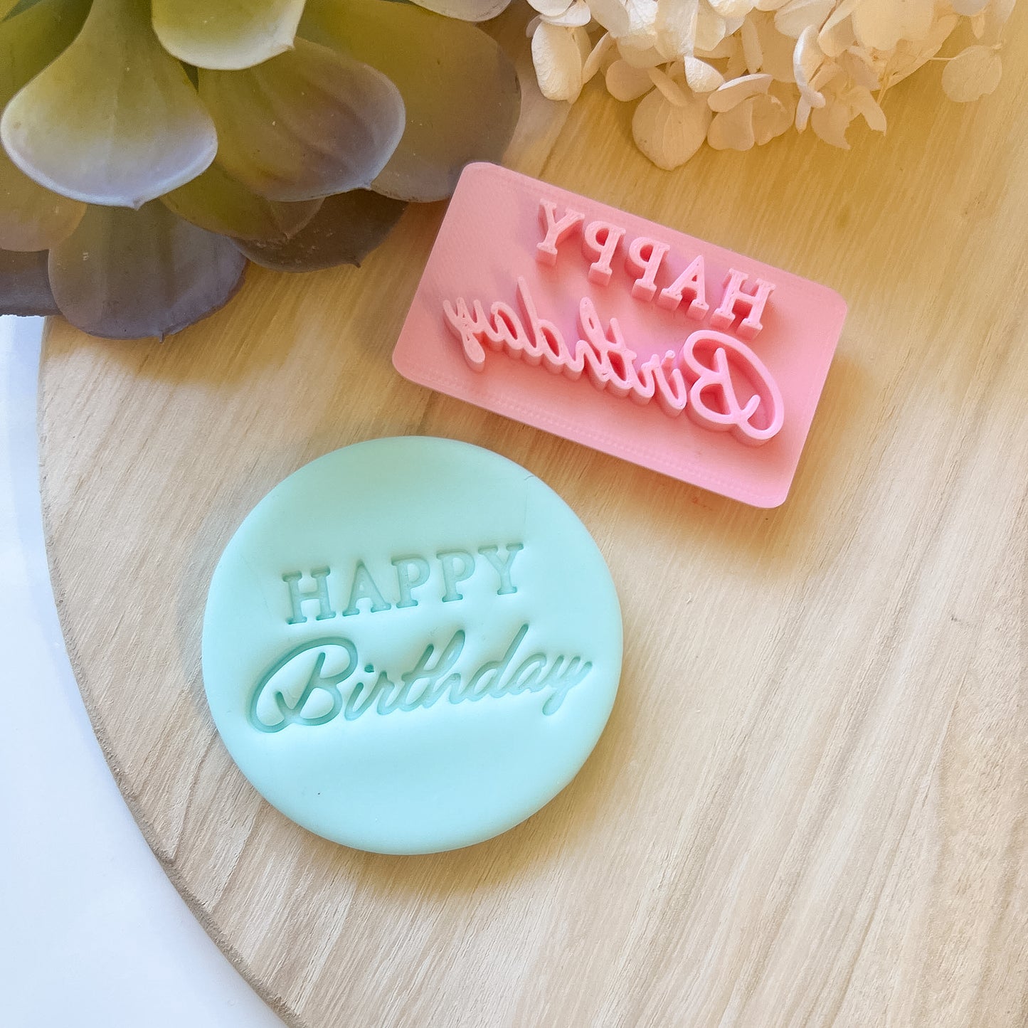 "Happy Birthday" Font #2 - Stamp