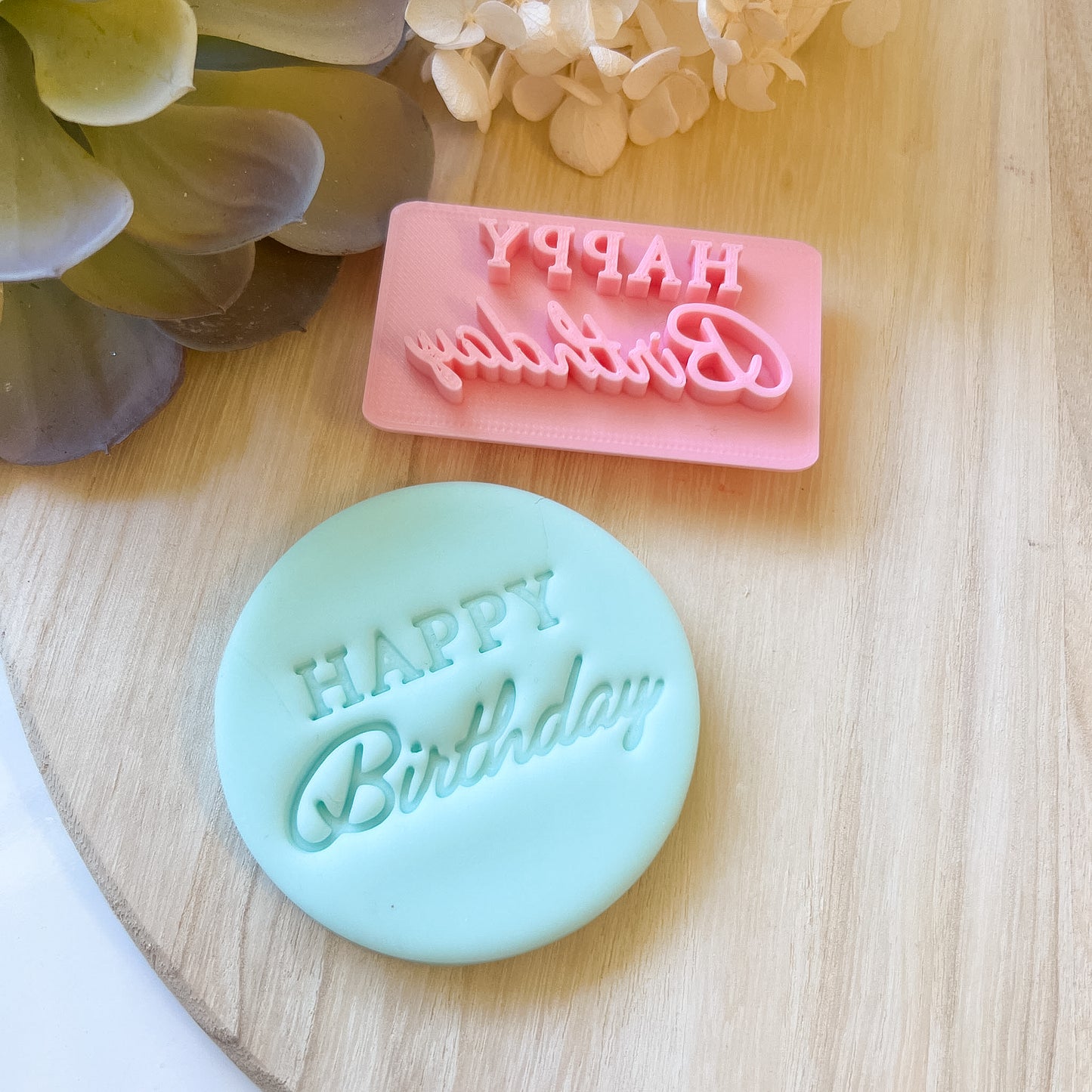 "Happy Birthday" Font #2 - Stamp