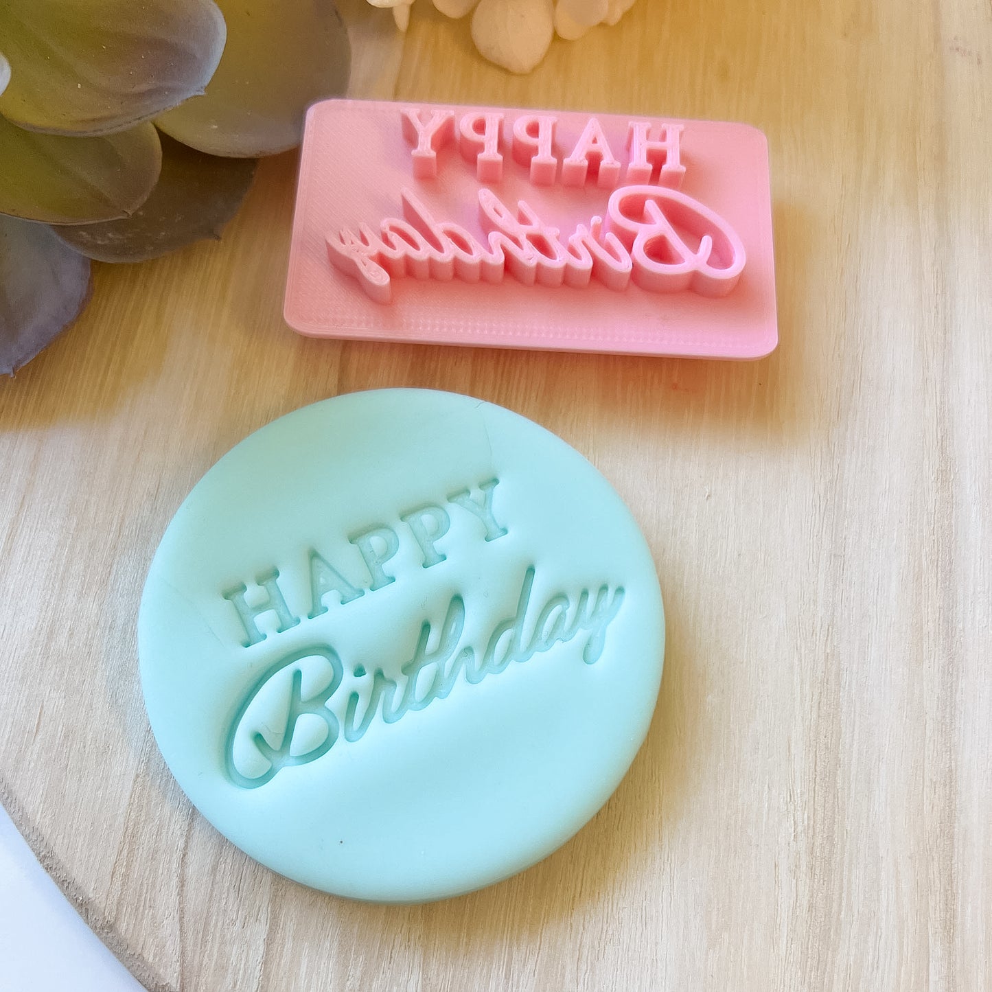 "Happy Birthday" Font #2 - Stamp