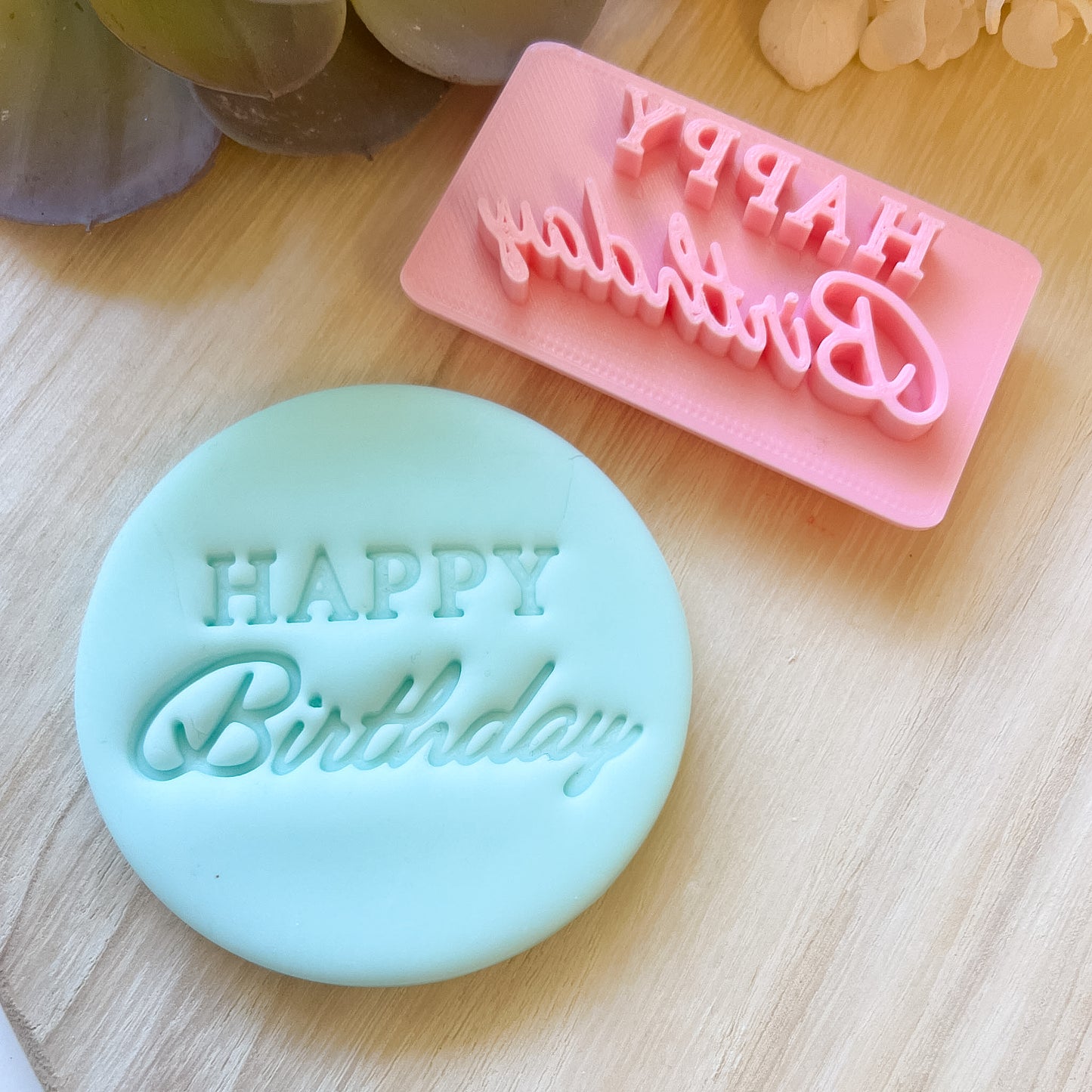 "Happy Birthday" Font #2 - Stamp